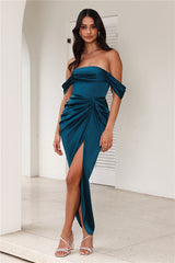 Dear Emilia Be Seen Midi Dress Teal
