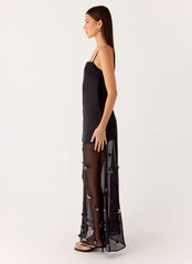 Jesiah Embellished Maxi Dress - Black