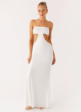 Kiss Me Cut Out Maxi - Ivory