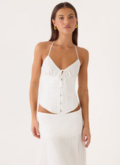 Madi Corset Top - White
