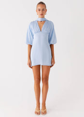 Mary Mini Dress - Blue