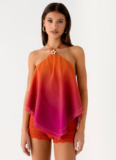 Twin Flame Top - Orange