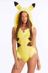 Lightning Cutie 2 Piece Costume Set - Yellow/Combo