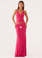 Miyah Maxi Skirt - Berry