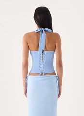 Selesa Halter Top - Blue